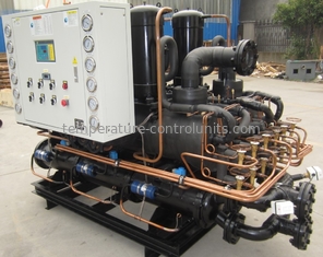 Low Temperature Water Cooled Screw Chiller , Industrial Cooling Machine